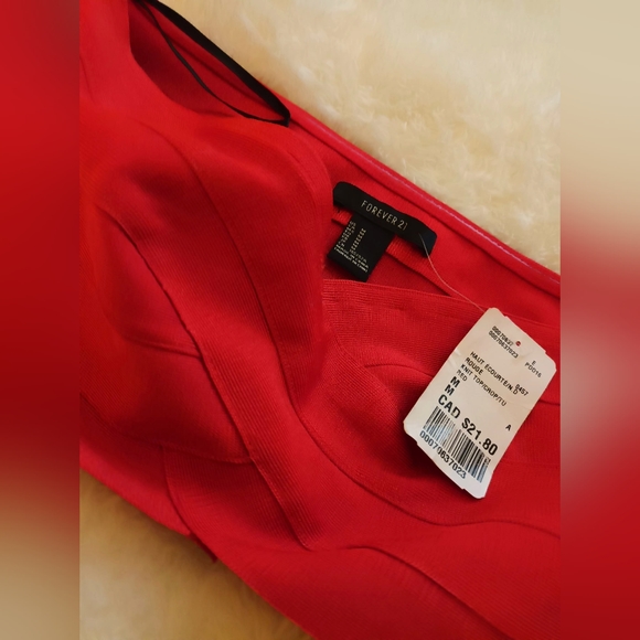 Forever 21 Red Bandage skirt and top - Picture 4 of 8